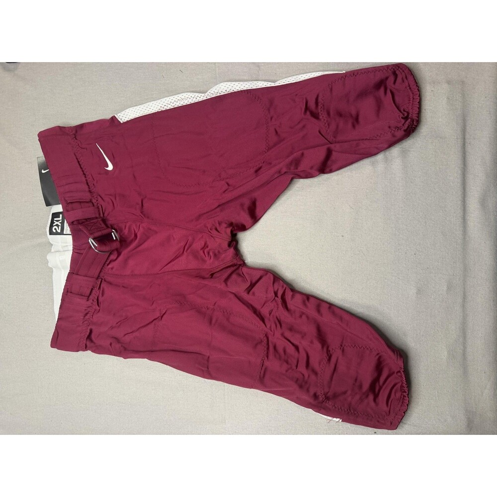 Nike Football Pants Mens 2XL Red Padded Compression Integrated Stretch Gear